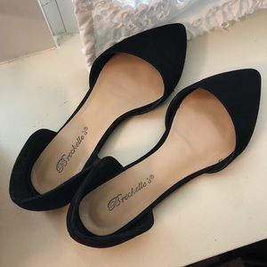 Black Suede Flats